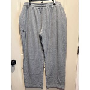 Under Armour Mens 4XL Gray ColdGear Loose Fit Fleece Sweatpants *small spot*